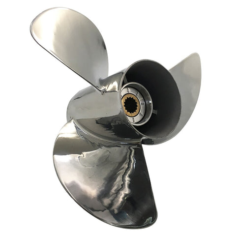 Fast Delivery Outboard Propeller 13 1/4x17 for Tohatsu 60HP-140HP 3 Blades Stainless Steel Prop SS 15 Tooth RH 13.25x17
