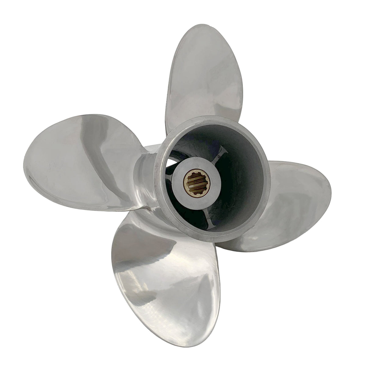 Boat Propeller Propeller 9.9x9 Fit Tohatsu/Mercury 4 Blades 25HP30HP