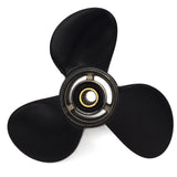 3 Blade 9.9-18HP Dia 9.25 inch 14 Spline Tooth RH Prop Aluminum Propeller for Tohatsu Nissan Outboard Motor with rubber Hub
