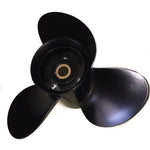 3 Blade 9.9-18HP Dia 9.25 inch 14 Spline Tooth RH Prop Aluminum Propeller for Tohatsu Nissan Outboard Motor with rubber Hub