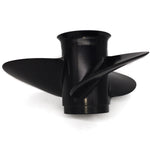 3 Blade 9.9-18HP Dia 9.25 inch 14 Spline Tooth RH Prop Aluminum Propeller for Tohatsu Nissan Outboard Motor with rubber Hub