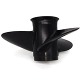 3 Blade 9.9-18HP Dia 9.25 inch 14 Spline Tooth RH Prop Aluminum Propeller for Tohatsu Nissan Outboard Motor with rubber Hub