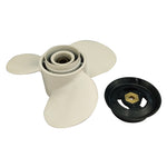3 Blade High Thrust 9-3/4x6-1/2 RH Prop Aluminum Outboard Propeller for Yamaha 9.9-15HP Outboard Motor Based on OEM 683-W4592-02-EL