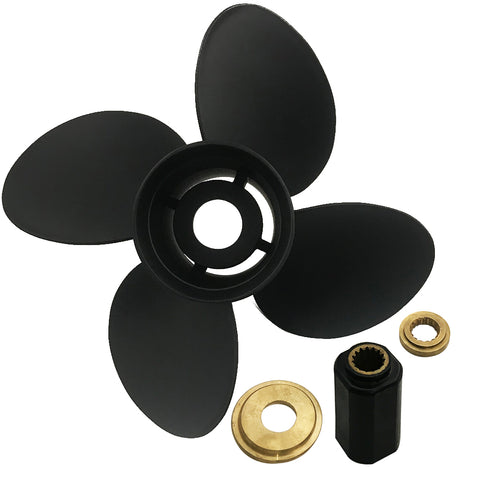 4 Blade 70-140HP 15 Spline Tooth RH Aluminum Propeller for Mercury Outboard Motor Engine