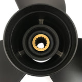 3 Blade 60-140HP 15 Spline Tooth RH Prop Aluminium Propeller for Tohatsu&Nissan Outboard with Rubber Hub