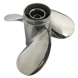 3 Blade 8 Spline 8/9.9/15/20HP Dia 9.25 inch RH SS Prop Stainless Steel Propeller for Honda Outboard Motor