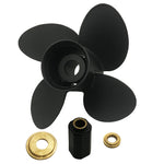 4 Blade 60-140HP 15 Spline Tooth RH Prop Aluminum Propeller for Tohatsu/Nissan Outboard